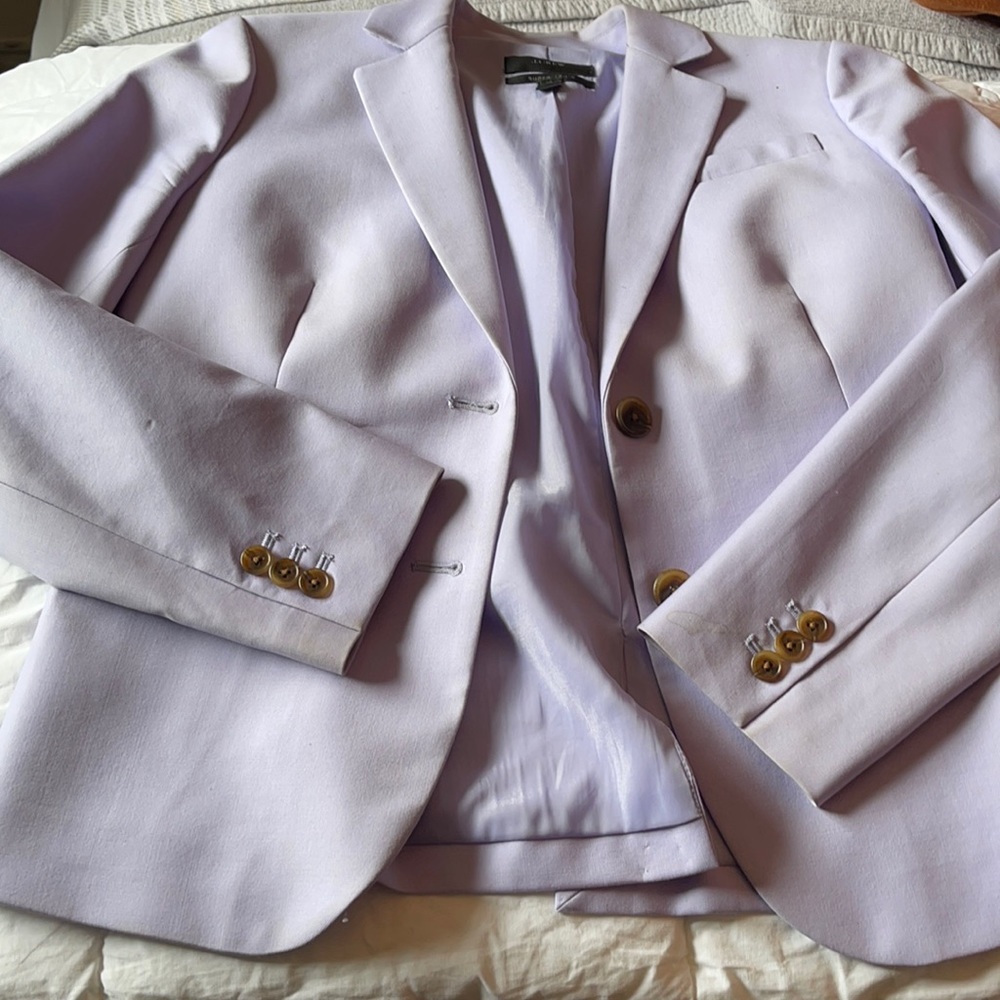 J. Crew lightweight Italian wool lavender blazer